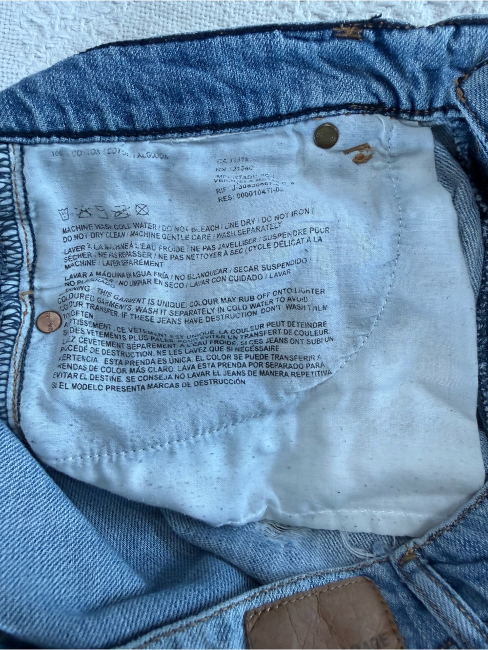 Garage “Festival Short” Denim Distressed Shorts (30) - Picture 3 of 7
